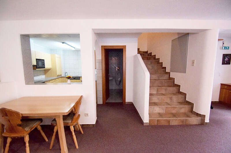 Staircase in the shepherd's hut