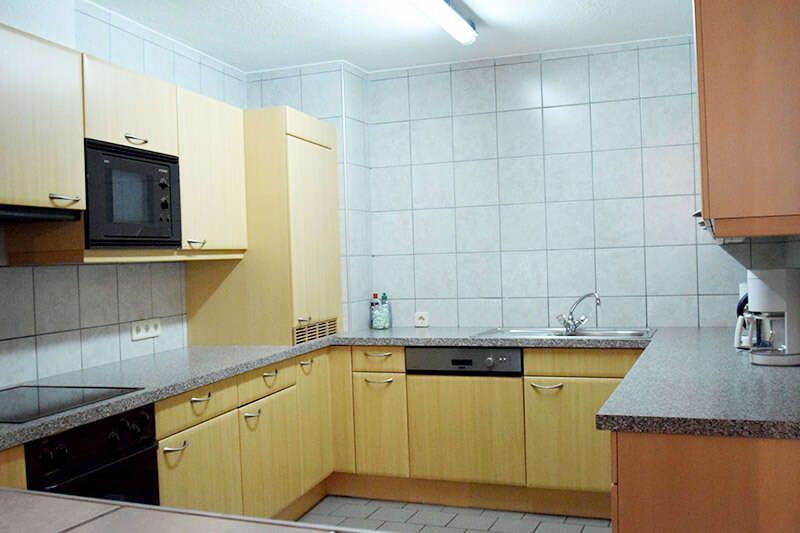 Kitchen in the shepherd's hut in the Tyrolean Oberland