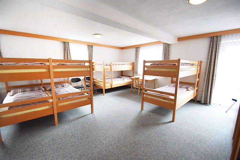 Bunk beds in the shepherd's hut in Pfunds