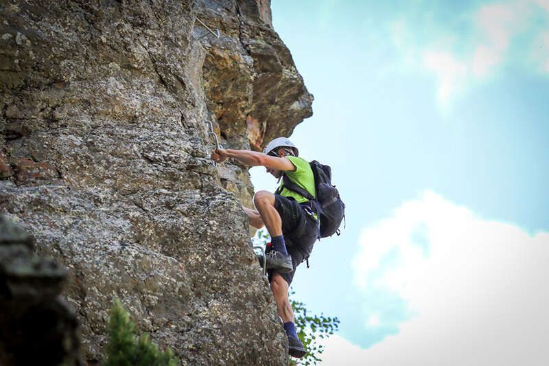 Klettern auf die Stalanzer Alm