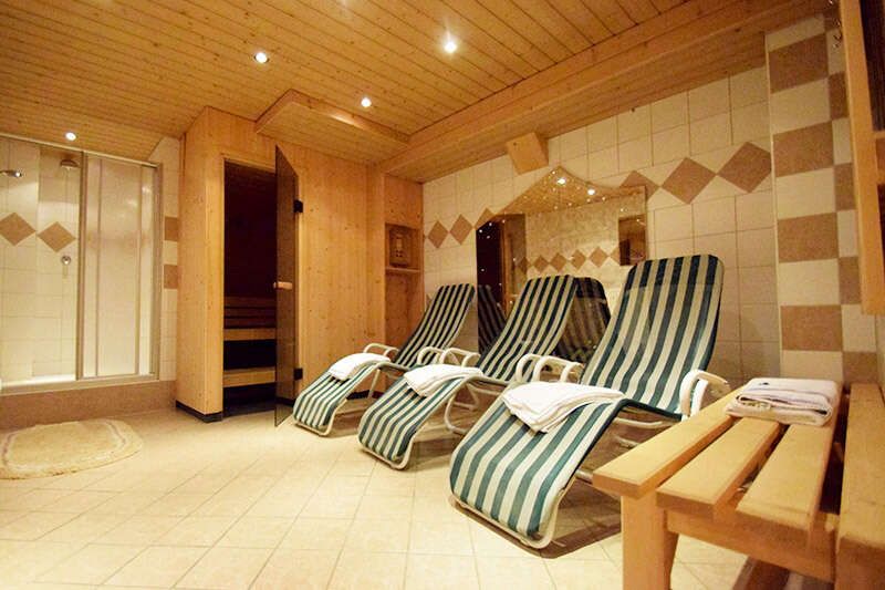 Wellness area with sauna at Nogglerhof