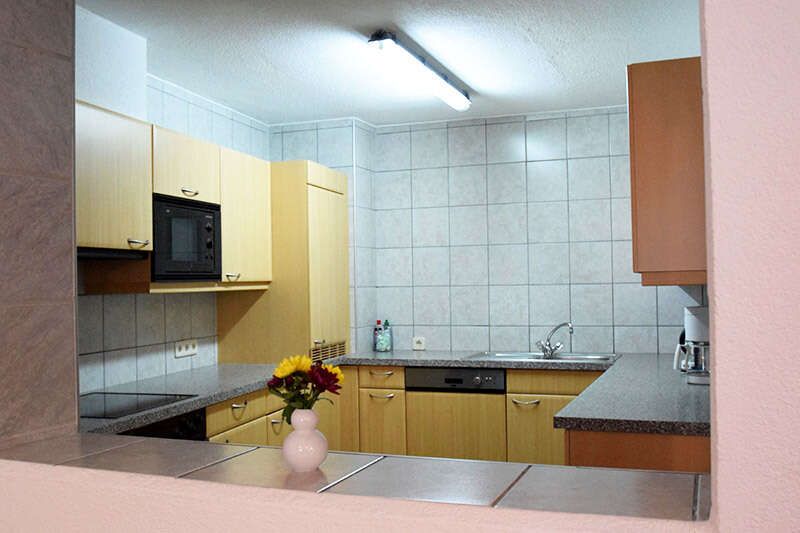 Kitchen in the shepherd's hut