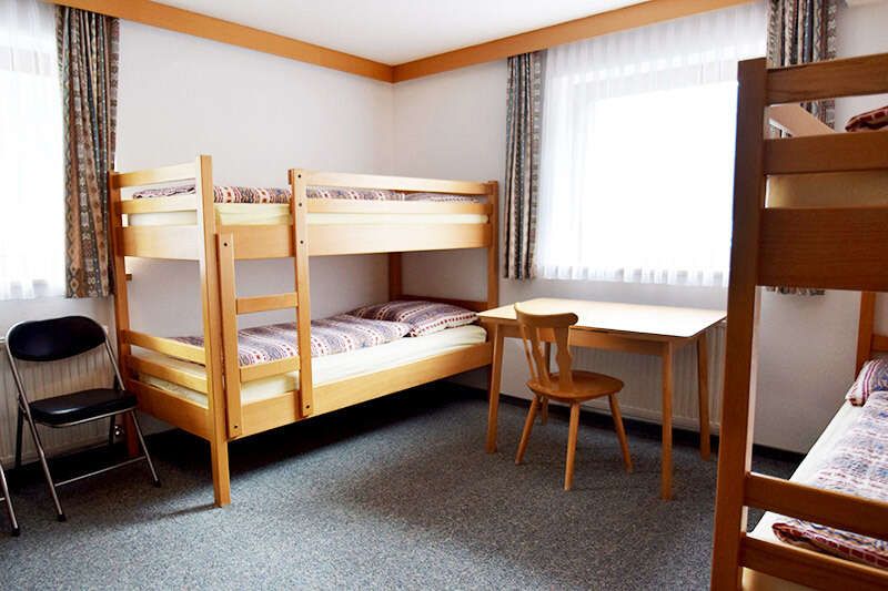 Quadruple room with bunk beds in the shepherd's hut